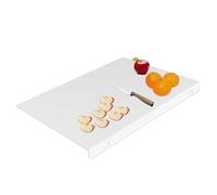Akfldms Large Clear 17x13 Inch for Kitchen Countertop Acrylic Cutting Board with Waste Container and Counter Lip
