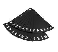 Akfldms LP Organizer A-Z Alphabet Vinyl Record Dividers 26pcs Black Alphabet Tabs LP Record Holder Index Tag Cards