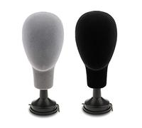 Akfldms Mannequin Head Model Wigs Cap Glasses Display Stand Holder Flocking Foam Head Male Female Mannequin Head