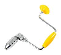 Akfldms Manual Hand Drill Tool for Woodworking with Quick-Change Bits Heavy-Duty Steel Build & Ergonomic Grip Hand Drill