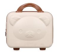 Akfldms Material Handheld Storage Case for Celebrity Fashion Souvenir Teddy Bear Portable Zipper Password Lock Makeup A