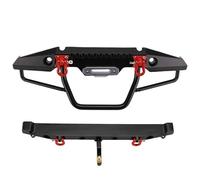 Akfldms Metal Front/Rear Anti-Collision Bumper with LED Light for 1:10 RC Crawler Car -4 SCX10 SCX10-II 90046 90047