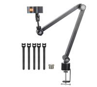 Akfldms Microphone Stand Arm Holder Boom Desk Arm Mic Holder, with Microphone Upgraded Clip, Suitable for Under 1.5kg Microphone