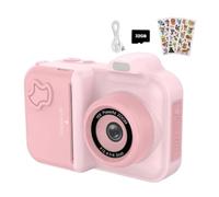 Akfldms Mini Digital Video Camera for Kids Dual Lens Photo Printing Function Instant Print Thermal Paper Toys Child Gift