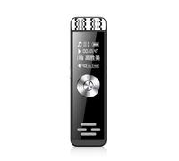 Akfldms Mini Dual Microphone Digital Voice Recorder Long Battery Life MP3 Player Recorder LongTime Remote Recording Support TF,B