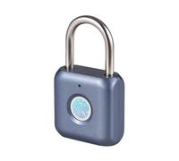 Akfldms Mini Fingerprint Padlock USB Rechargeable Fingerprint Lock IPX2 Splashproof Anti-Theft Security Padlocks