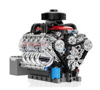 Akfldms Mini V8 Engine Kit Running Teenagers Physics Science Great Gift for Kids and Adults