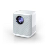 Akfldms Mobile Phone Projection Compatible 1080P Ultra-High-Definition Home Projector with Electric Zoom Focus WIFI