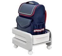 Akfldms Mobile Storage Organizer with Wheels Rolling Under-Desk Cart Multi-Tier Bookshelf for Students School Supply Holder A