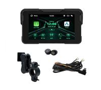 Akfldms Motorcycle Navigation Screen 5 Inches Wireless Carplay Android Auto Display Tire Pressure Monitoring Functionality Included