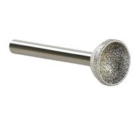 Akfldms Mounted Point 1Pcs for Jade Amber Stone Beeswax Grinding Tool 10-25mm Spherical Concave Head 6x18mm