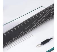 Akfldms Multi-Angle Measuring Ruler Universal Combination Angle 45/90 Degree Multifunctional Gauge Right Angle Ruler
