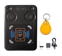 Akfldms NFC RFID Smart Chip Card Reader Copier +CUID Keychain ID IC 13.56Mhz 125Khz 250Khz 375Khz RFID Token Clone Duplicator