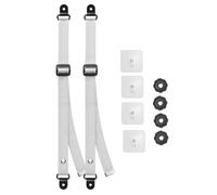 Akfldms No-Drill Adhesive Anti-Tip TV Safety Straps- 2Pcs Adjustable Furniture Anchors for Flat Screen Fixing, Baby-Proofing Mounts to Wall