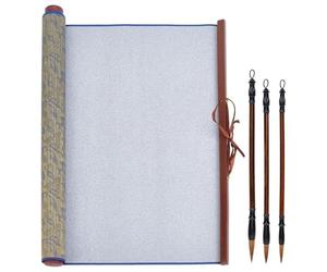 Akfldms No Ink Chinese Calligraphy Practice Set Water Writing Cloth Scrolls Chinese Traditional for Beginners Practice Style 3