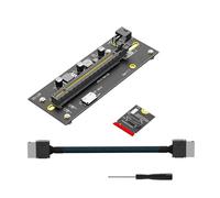 Akfldms Oculink SFF-8612/8611 Extension Cable M. 2 NVME M-Key 2230 to PCIE4.0 X16 Riser 6Pin Power Supply Module 2230