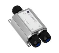 Akfldms Outdoor 3 Port Gigabit PoE Extender 1 to 2 100M POE Repeater IP67 Waterproof IEEE802.3af/At/Bt Plug& Play 48V 120W