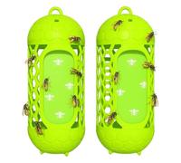 Akfldms Outdoor Reusable Wasp Trap 2 Pieces, Hanging Bee Catcher for Garden, Orchard Picnic, Patio