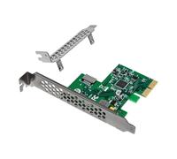 Akfldms PCIE Expansion Card PCI Express X2 Single Port TYPE-E USB3.1 10Gbps Expansion Card ASM3142 Chip for Desktop Laptop