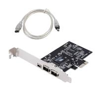 Akfldms PCIE to 1394 Fire Firewire Extend Card PC to 1394 Video Adapter HD DV Capture Card PC Compressor Converter