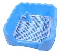 Akfldms Pet Cat Training Toilet Tray Puppy Potty Reusable Portable Box with Anti Slip Mesh for Small Animals Pets Supplies