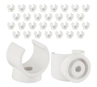 Akfldms PEX Clips Pipe Clamp, 50Pcs 1/2 Inch Pipe Clamp for PVC Water Pipes and Tubing Hoses, Plastic U-Shaped Pipe Clamp Tools