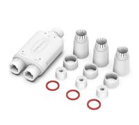 Akfldms POE Extender 100Mps POE Repeater POE Repeater 48V National Standard POE Switch Signal 10/100Mbps 1 in 2 Out POE Level Relay Extender