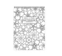 Akfldms Popular 52 Sheets Flower Coloring Notebook Color-in Notebook Hot-Selling New Product B