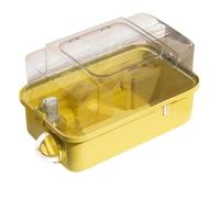 Akfldms Portable Handbag for Hamster Carrier Cage, Breathable Small Animal Outdoor Case for Hamster Squirrel Basic Set (Yellow)