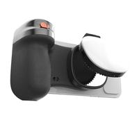 Akfldms Portable Handheld Magnetic Phone Bluetooth Selfie Stick with LED Light Ergonomic Design for Photography Phone Grip White