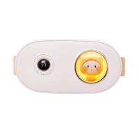 Akfldms Portable Heating Pads Fast Heating Belly Wrap Belt for Women and Girls-3 Temperature Settings, 5 Massage Modes(White) Level