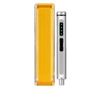 Akfldms Portable Rechargeable Cordless Electric Screwdriver Set Multi Functional LED Light Orange