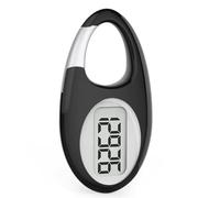 Akfldms Portable Step Counter Walking Step Counter Digital Pedometer for Walking Steps and Miles or Walking with Distance Black