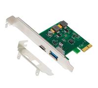 Akfldms Power-Free USB3.0 PCI-E Expansion Card 2-Port Gen1 USB C 3.2 HUB Adapter Card FL1100 Chip