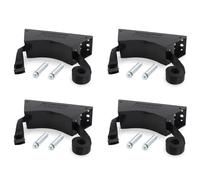 Akfldms Premium Chrome Finish Round Adhesive Push Towel Hooks- 12pcs Set for Kitchen, Bathroom, Cabinet Use