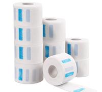Akfldms Professional Elastic Hairdressing Tools-10 Rolls Disposable Haircut Paper Neck Straps(1000 Sheets)