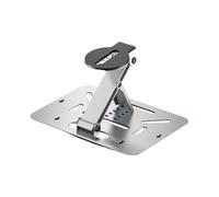 Akfldms Projector Stand Universal with 1/4 Inch Bracket, Adjustable Foldable Desk, Ceiling Wall Mount Silver
