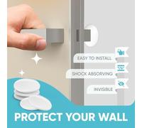 Akfldms Quiet Wall Protector for Door Handle Guard Door Bumper Silence Door Stopper Wall Protector