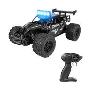 Akfldms RC 1:16 Scale Alloy Car 2WD Off-Road Remote Control Car with LED Lights and 20KM/H High-Speed for Kids Boys Girls Gift A