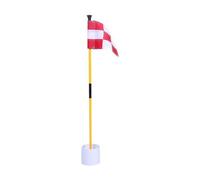 Akfldms Red and White Golf Green Flag, Colorful Two-Section Checkered Green Target Hole Cup Flagpole, Golf Supplies