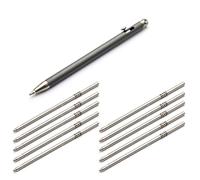 Akfldms Replacement Refill Included for Signature Writing Tool- Titanium Bolt Action Mini Ballpoint Pen Portable Pocket Design B