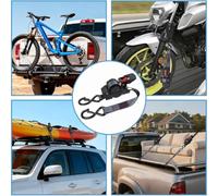 Akfldms Retractable Ratchet Straps Self-Ratcheting 12FT Automatic Tie Down Cargo Straps for Motorcycle, Boat, Truck