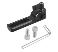 Akfldms Rod 15mm for Cheese Plate Top Handle Grip Rail Support Clamp Mount Railblock Camera Cage Rig 15mm Rail Follow Focus Black