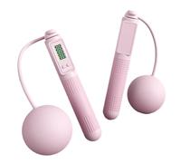 Akfldms Rope Skipping Smart Counting Indoor Fitness Fat Loss Exercise Special Ropeless Large Ball Weight Pink