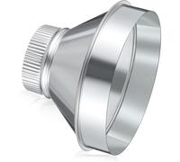 Akfldms Round Crimped Pipe Connector 8 Inch to 4 Inch Duct Reducer Galvanized Steel Air Duct Adapter Increasing Fitting Coupling