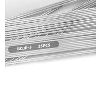 Akfldms Round Phosphor Bronze Silver Brazing Rods 25Pcs, for HVAC, Refrigerator, Electrical Appliances Industrial Use