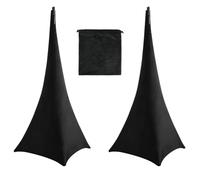 Akfldms Scalable Speaker Stand Cover Universal DJ Light Tripod Scrim Skirt with Storage Bag for Stage Performance