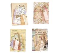 Akfldms Scrapbook Paper, 400 Sheets of Journaling Supplies for Vintage Crafts Planner Junk Journal Supplies