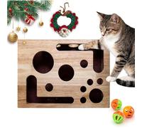 Akfldms Scratch Puzzle Enrichment Box, 2026 Upgrade Cat Nail File, for Indoor Cats Scratching
