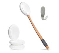 Akfldms Self Tanner Lotion Applicator for Back Reach with 1 Handle 4 Pads 1 Hook Sunscreen Cream Tool for All Skin